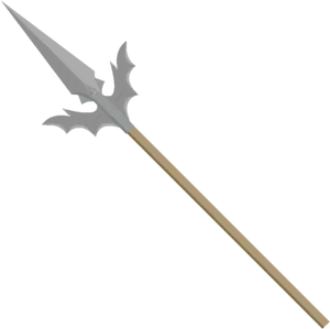 Ornate Medieval Spear Illustration PNG