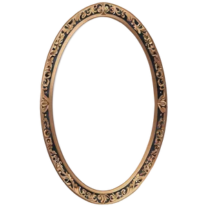 Ornate Oval Border PNG Enh