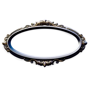 Ornate Oval Border PNG Oaf