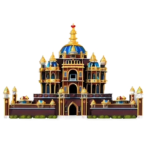Ornate Palace Building PNG 05242024