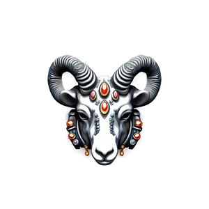 Ornate Ram Head Jewelry PNG Ben23 PNG