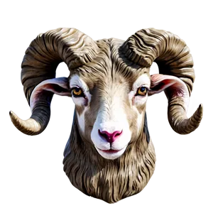 Ornate Ram Head Jewelry PNG Lfr