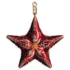 Ornate Red Star PNG 65 PNG