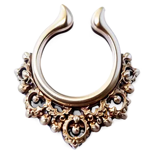 Ornate Septum Piercing Png Sii49 PNG image