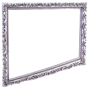 Ornate Silver Picture Frame Png Rdl PNG image