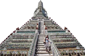 Ornate_ Temple_ Staircase_ With_ Visitor.jpg PNG image