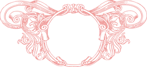 Ornate Victorian Frame Design PNG image