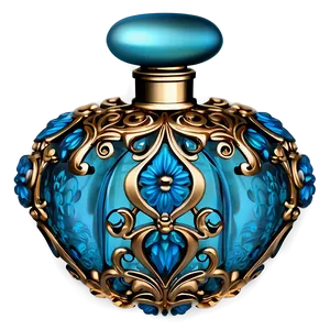 Ornate Victorian Perfume Bottle PNG Bnh96 PNG