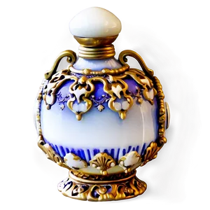 Ornate Victorian Perfume Bottle PNG Iwf89 PNG