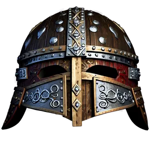 Ornate Viking Helmet PNG 06132024