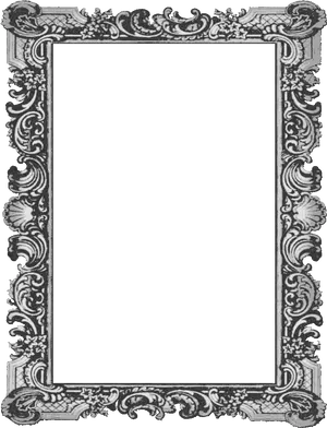 Ornate Vintage Photo Frame PNG image