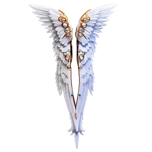 Ornate White Wings PNG 31