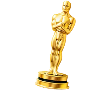 Oscar Award On Pedestal PNG 06202024