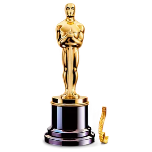 Oscar Award On Pedestal PNG 44