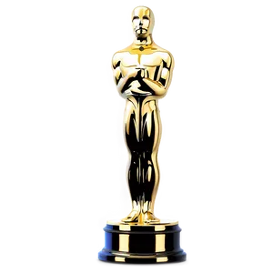 Oscar Award On Pedestal PNG Dqd