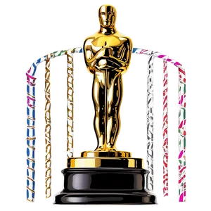 Oscar Award With Ribbon Png 06202024 PNG image