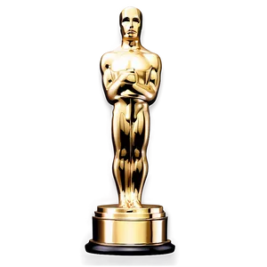 Oscar Statue In Gold PNG Bih PNG