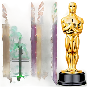 Oscar Trophy Shelf PNG Pkp PNG