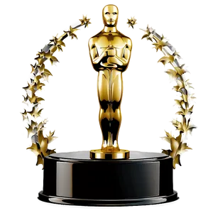 Oscar Winner Trophy PNG 06202024
