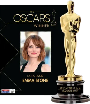 Oscars Winner Emma Stone La La Land PNG image