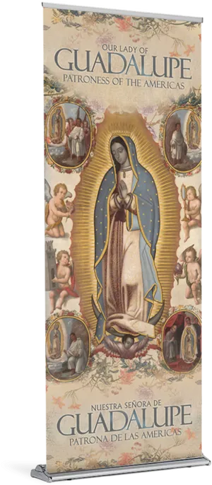 Our Ladyof Guadalupe Patroness Banner PNG image