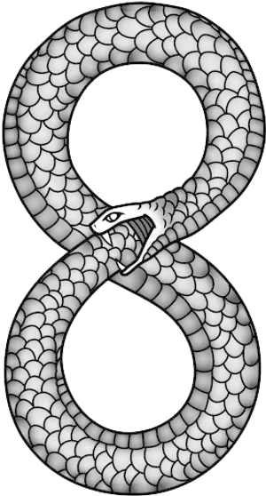 Ouroboros Infinity Symbol Artwork.png PNG image