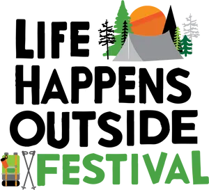 Outdoor Adventure Festival Graphic PNG image