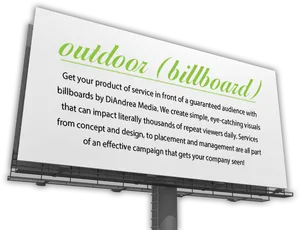 Outdoor Advertising Billboard Mockup PNG image