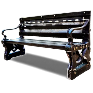 Outdoor Bench PNG 05232024