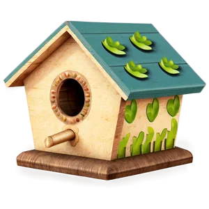 Outdoor Birdhouse PNG 06292024