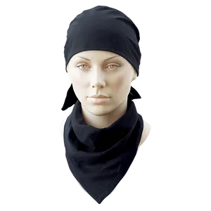 Outdoor Black Bandana PNG 3