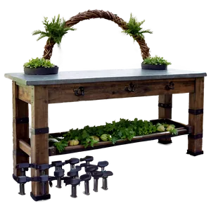 Outdoor Buffet Table PNG 26