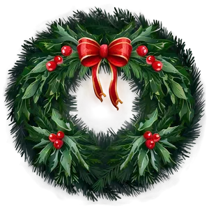 Outdoor Christmas Wreath Png 59 PNG image
