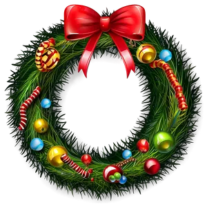 Outdoor Christmas Wreath Png Pvn97 PNG image