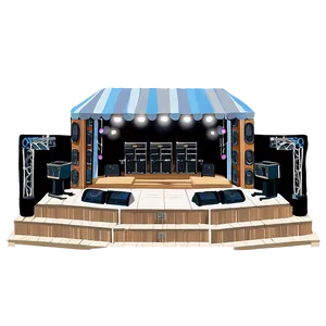 Outdoor Concert Stage View PNG Qeo31 PNG