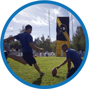 Outdoor Football Kick Competition PNG image