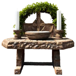 Outdoor Garden Altar Png 06242024 PNG image