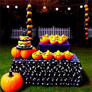 Outdoor Halloween Party Setup Png 84 PNG image