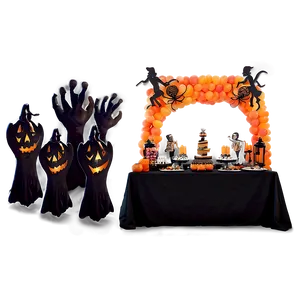 Outdoor Halloween Party Setup Png Kay PNG image