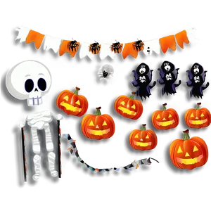 Outdoor Halloween Party Setup Png Oev PNG image