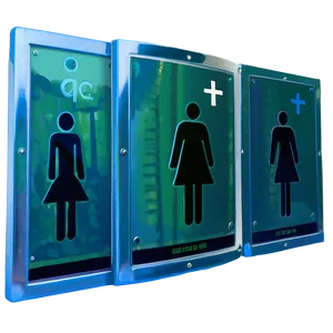 Outdoor Restroom Sign Png 06212024 PNG image