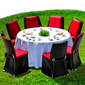 Outdoor Round Table Gathering PNG Qeq