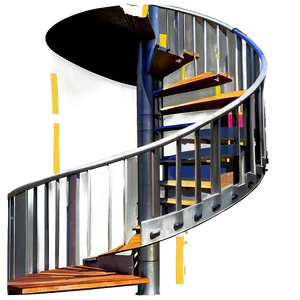 Outdoor Spiral Staircase Png 06242024 PNG image