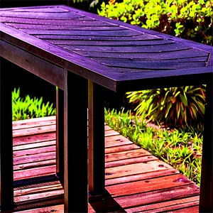 Outdoor Table On Deck PNG Pcd