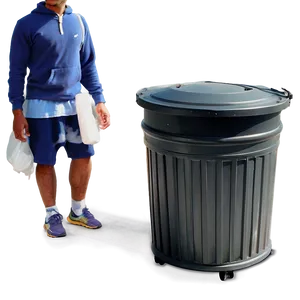 Outdoor Trash Can PNG Muc29