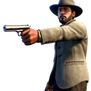 Outlaw Gunfight Showdown PNG 06252024