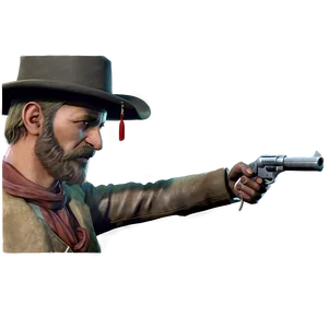 Outlaw Gunfight Showdown Png 30 PNG image