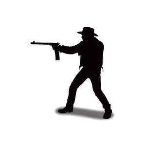 Outlaw Robber Silhouette Png Vdw PNG image