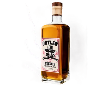 Outlaw Whiskey Bottle Png 06252024 PNG image