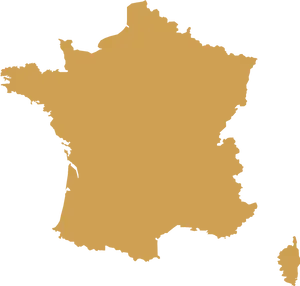 Outline Mapof France PNG image